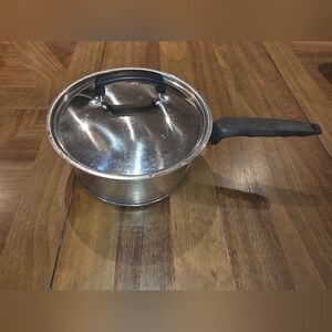 Lifetime 3 Qt Sauce Pan Stainless Steel w Lid & Insulated Handle 304 CC USA